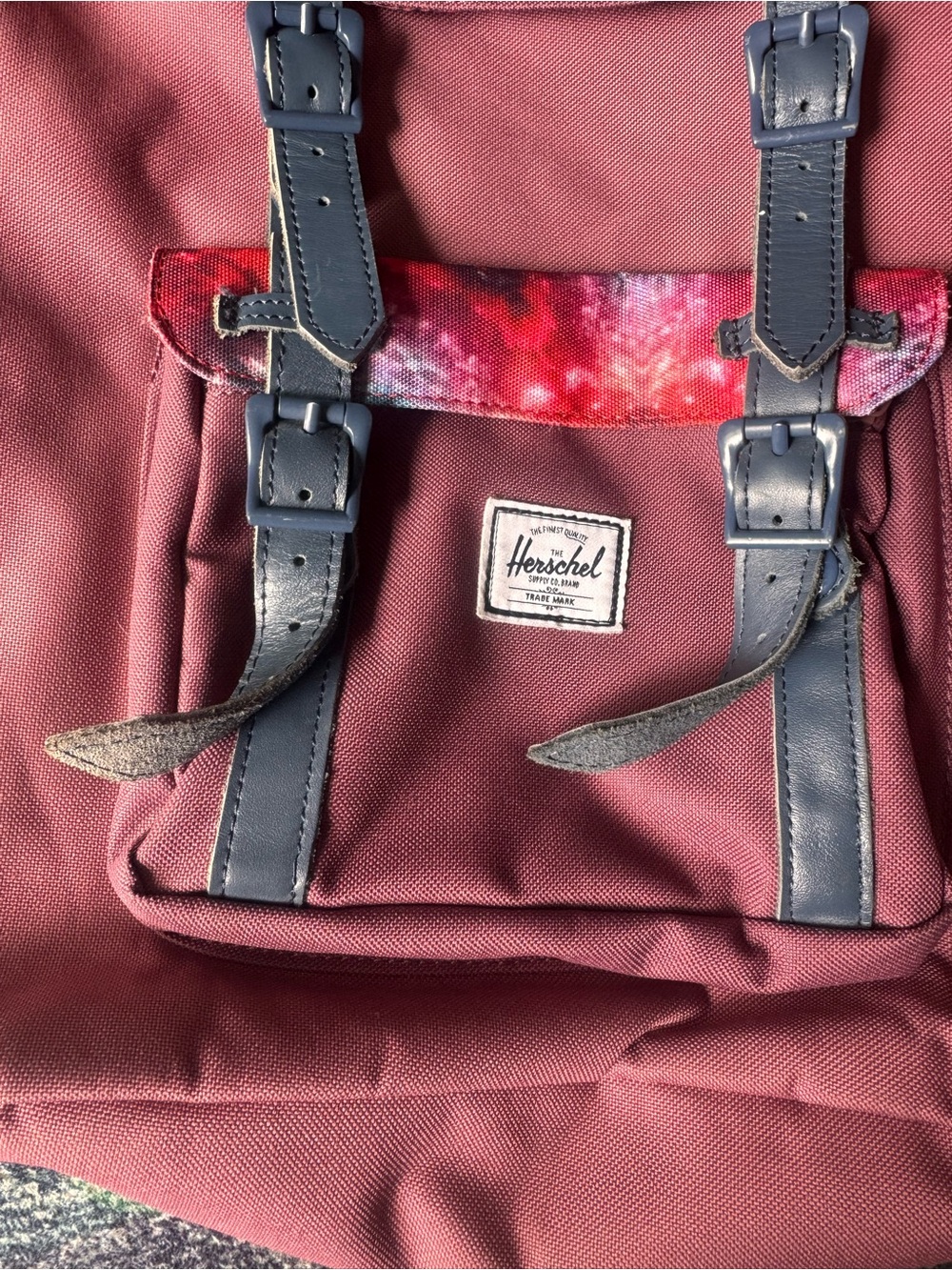 Herschel Supply Company Backpack in Dusty Rose with Navy Straps - Picture 2 of 11